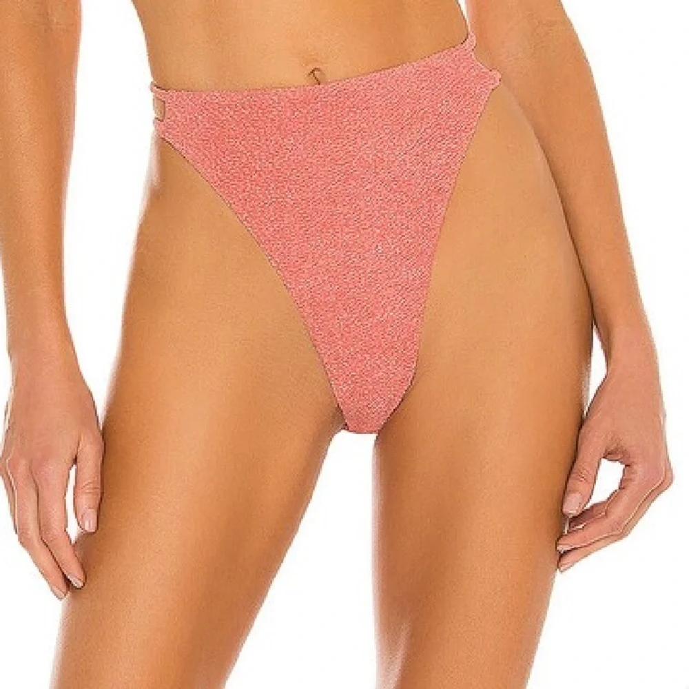 Lovers + Friends TALORE BOTTOM Coral Bikini Bottoms swimsuit separate Revolve XL